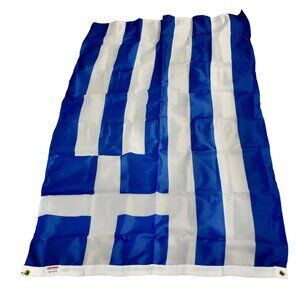 Valley Forge Greece Outdoor Flag w/Grommets Perma Nyl Size 3ft x 5ft